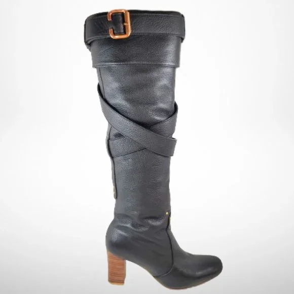 CHLOÉ Prince Paddington Leather Boots - Size:38 - Picture 1 of 16